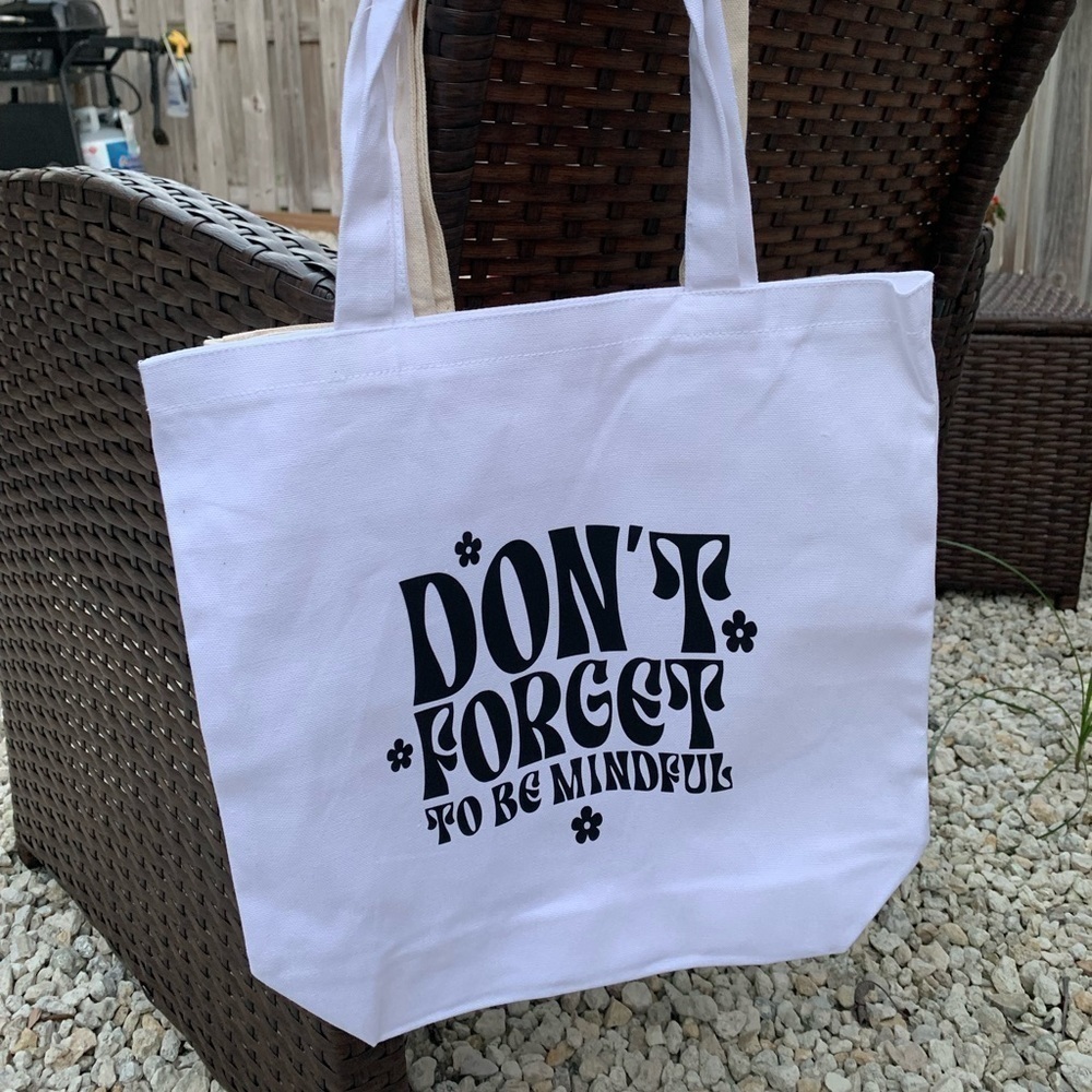 Handmade inspirational totes